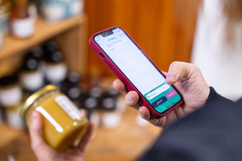 Självscanning med telefon.