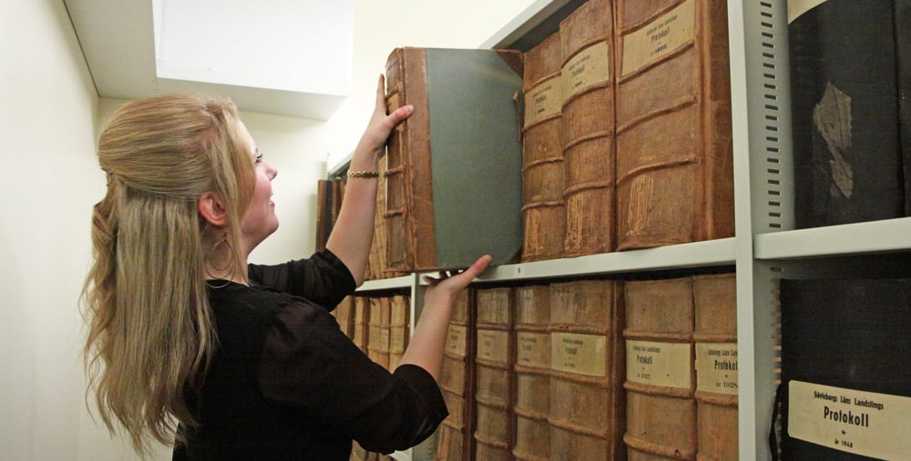 Sandra Söderman, Landstingsarkivet