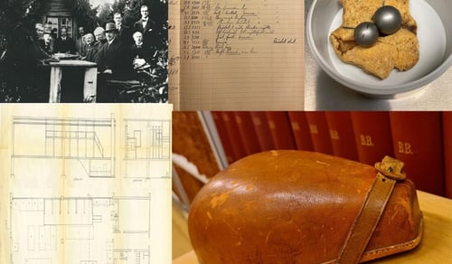 Collage av bilder som är mysterium i regionarkivet