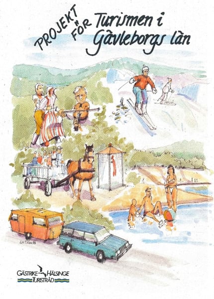 En teckning av en grupp m&auml;nniskor.