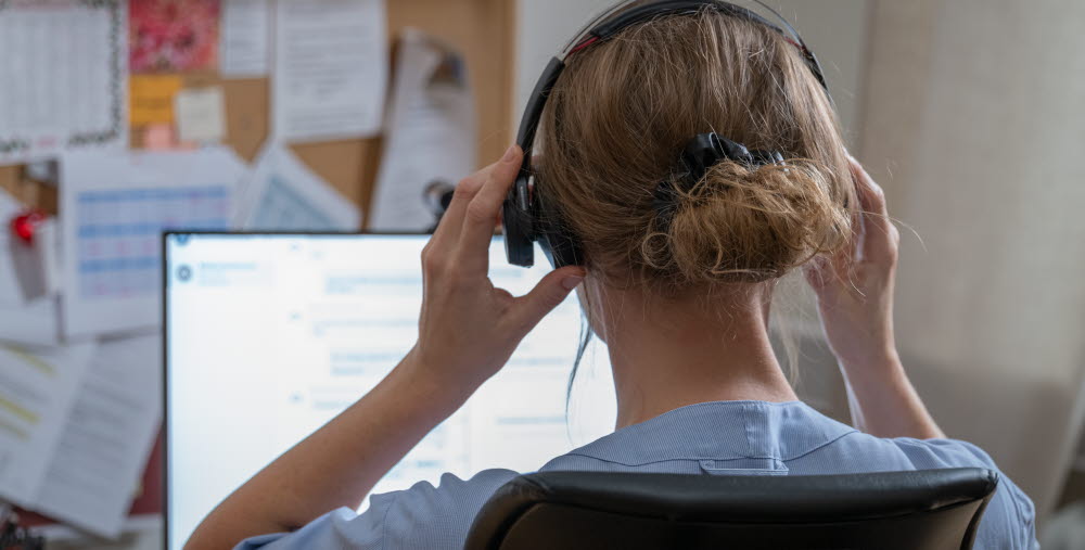 Min vård Gävleborg, DVM, digitala vårdmöten, digitalt besök, headset