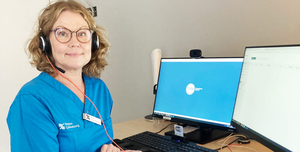 Anna Stenberg Bjuhr jobbar som psykiatrisjuksköterska i Ockelbo och många av hennes patienter tackar ja till digitala möten och ser det som ett bra alternativ.